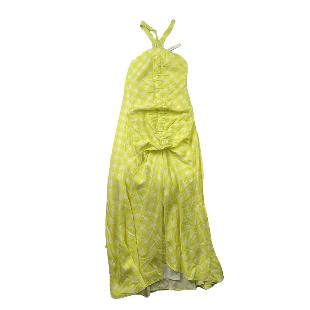 Jonathan Simkhai Polyester One Strap Yellow Womens Dress Size 4 NWT